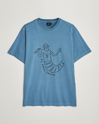Mies | Paul Smith | PS Paul Smith | Organic Cotton Manmaid T-Shirt Blue