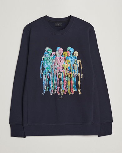 Mies |  | PS Paul Smith | Organic Cotton Skeleton Sweatshirt Blue