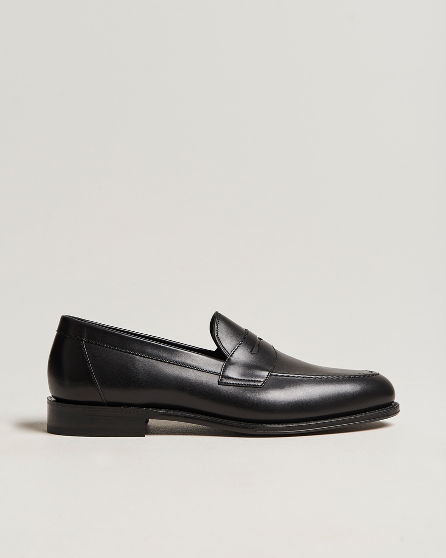 Loake 1880 Hornbeam Eco Penny Loafer Black Calf – Musta