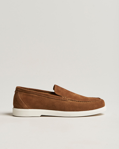 Mies | Best of British | Loake 1880 | Tuscany Suede Loafer Chestnut