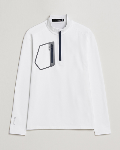 Mies | Active | RLX Ralph Lauren | Luxury Jersey Half Zip Pure White
