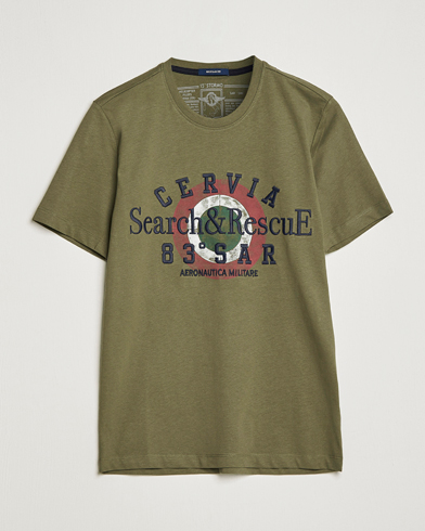 Mies | Lyhythihaiset t-paidat | Aeronautica Militare | Cotton T-Shirt Green