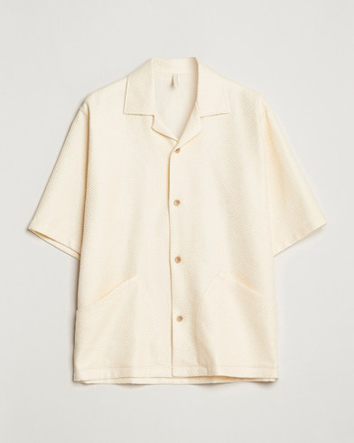 Mies | Contemporary Creators | Sunflower | Coco Short Sleeve Cabana Shirt Off White