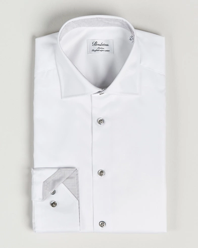 Mies |  | Stenströms | Slimline Cut Away Contrast Shirt White
