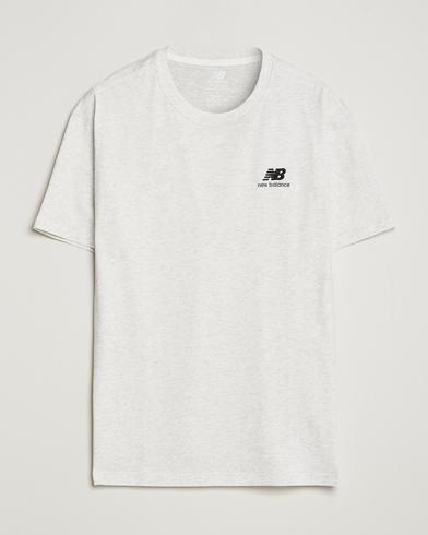 Mies | New Balance | New Balance | Cotton T-Shirt Sea Salt Heather