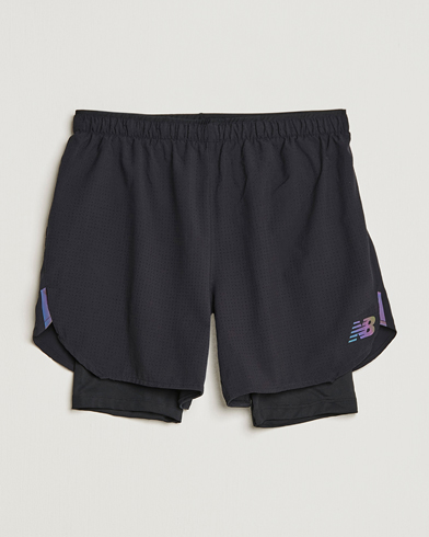 Mies | Active | New Balance Running | Q Speed 2 in 1 Shorts Black
