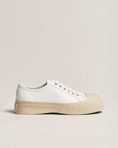 Mies |  | Marni | Pablo Lace Up Sneakers Lily White