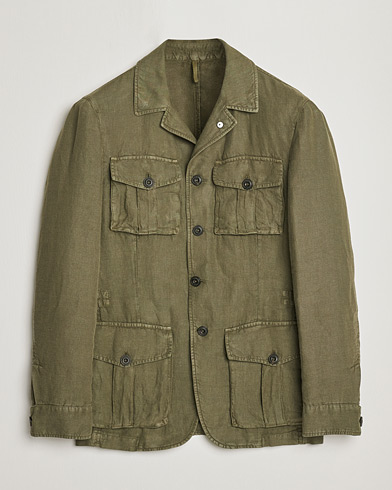 Mies | Pikkutakit | L.B.M. 1911 | Linen Safari Jacket Olive