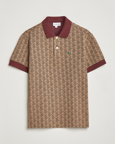Mies |  | Lacoste | Classic Fit Monogram Polo Viennese/Expresso