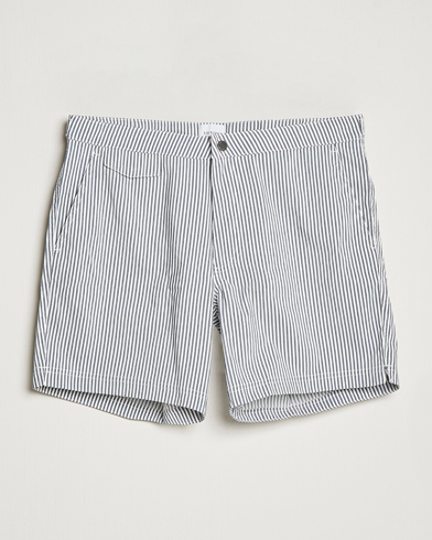 Mies | Uimashortsit | Sunspel | Striped Tailored Swimshorts Navy/White