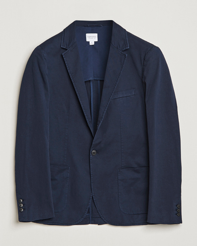 Mies |  | Sunspel | Cotton Stretch Jacket Navy