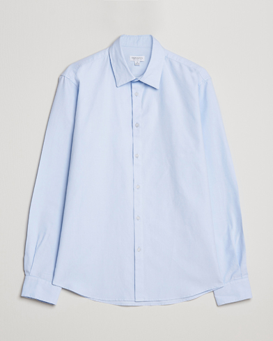 Mies |  | Sunspel | Casual Oxford Shirt Light Blue