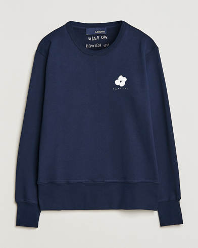 Mies | Lardini | Lardini | Cotton Embroidery Logo Sweatshirt Navy