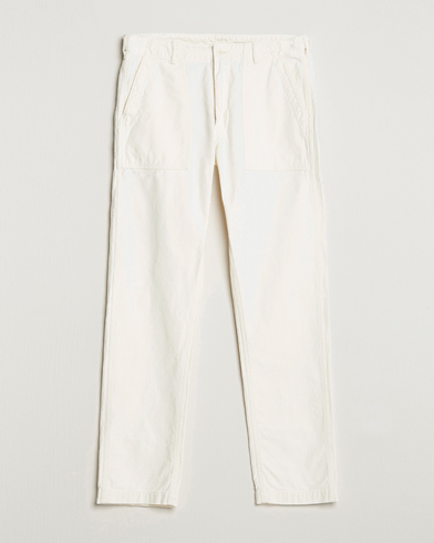 Mies | Japanese Department | orSlow | Slim Fit Original Sateen Fatigue Pants Ecru