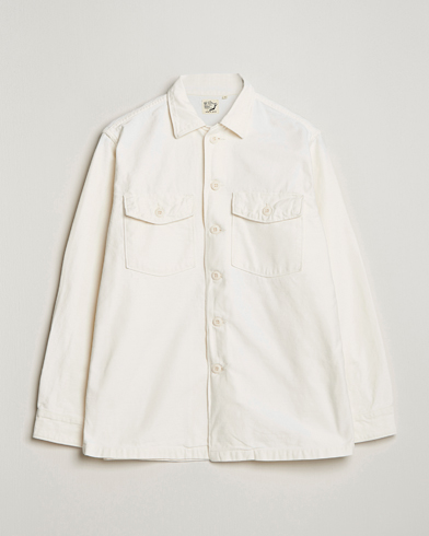 Mies | Japanese Department | orSlow | Cotton Sateen US Army Overshirt Ecru