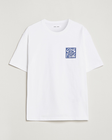 Mies |  | Samsøe & Samsøe | Gone Fishing T-Shirt White