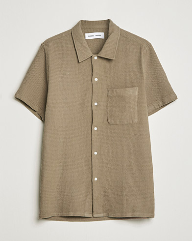 Mies | Samsøe & Samsøe | Samsøe & Samsøe | Avan Organic Cotton Short Sleeve Shirt Brindle
