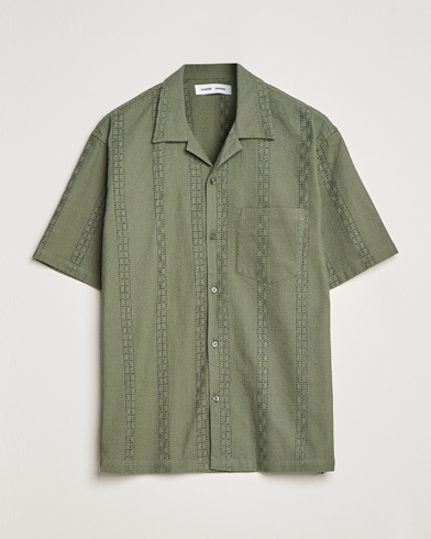 Mies |  | Samsøe & Samsøe | Emerson Cotton Short Sleeve Shirt Beetle