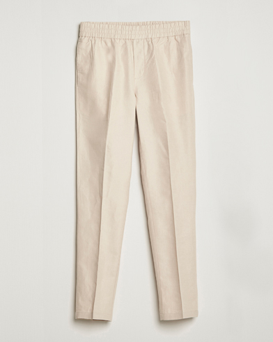 Mies | Vaatteet | Samsøe & Samsøe | Smithy Linen Cotton Trousers Oatmeal