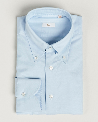 Mies | Luxury Brands | 100Hands | Gold Line Natural Stretch Oxford Shirt Light Blue
