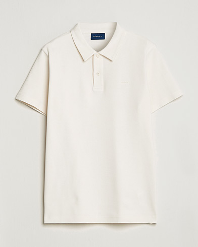 Mies | Preppy Authentic | GANT | Waffle Textured Polo Cream