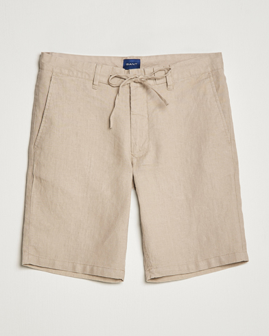 Mies |  | GANT | Relaxed Linen Drawstring Shorts Concrete Beige