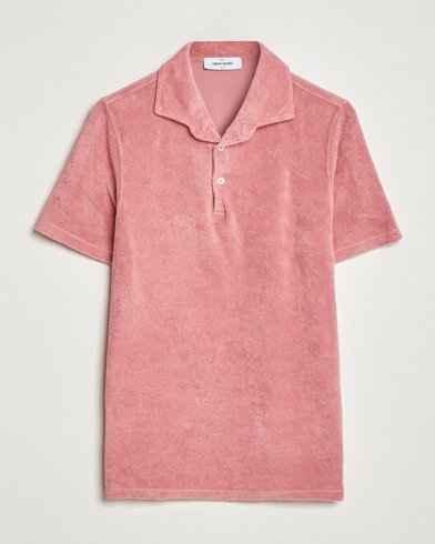 Mies | Terry | Gran Sasso | Cotton Terry Polo Washed Pink