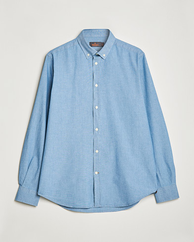 Mies |  | Morris | John Chambray Button Down Shirt Light Blue