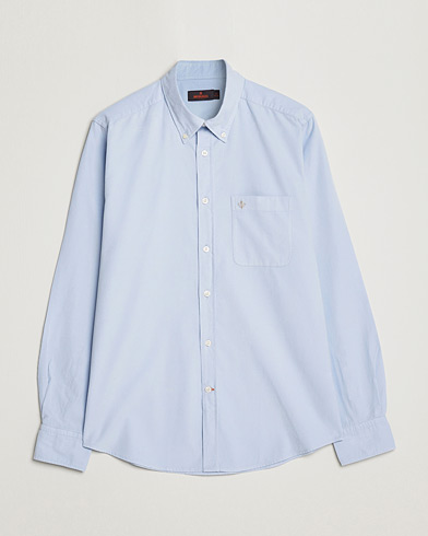 Mies |  | Morris | Summer Corduroy Shirt Light Blue
