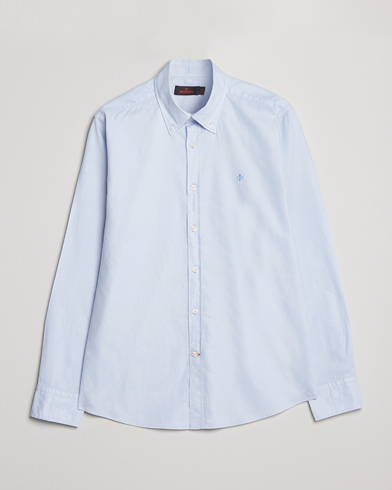 Mies |  | Morris | Structured Washed Button Down Shirt Light Blue