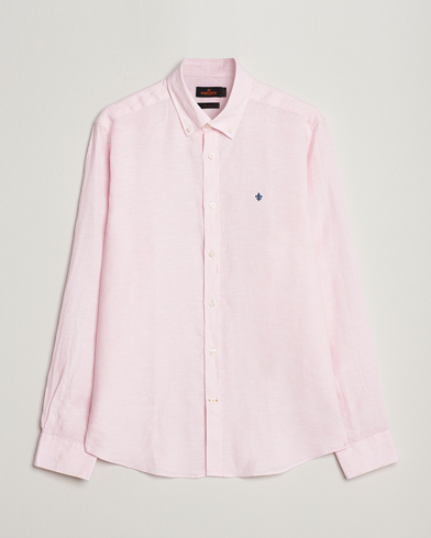 Mies |  | Morris | Douglas Linen Button Down Shirt Pink