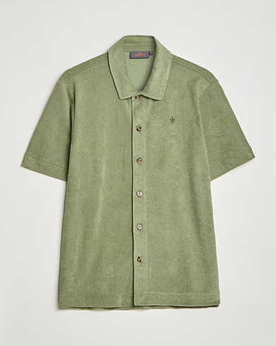 Mies | Vaatteet | Morris | Hunter Terry Short Sleeve Shirt Sage Green