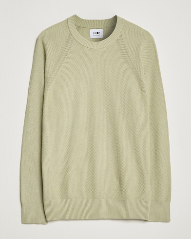 Mies |  | NN07 | Brandon Cotton Knitted Sweater Pale Green