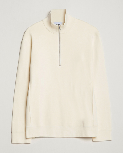 Mies |  | NN07 | Luis Knitted Half-Zip Sweater Ecru