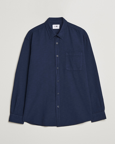 Mies |  | NN07 | Deon Jacquard Shirt Navy Blue