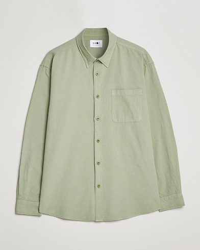 Mies |  | NN07 | Deon Jacquard Shirt Pale Green