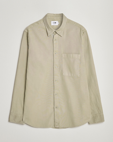 Mies | Wardrobe Basics | NN07 | Cohen Summer Cord Shirt Pale Green