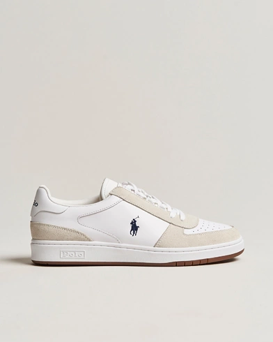 Mies |  | Polo Ralph Lauren | CRT Leather/Suede Sneaker White/Beige