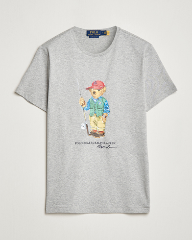 Mies |  | Polo Ralph Lauren | Printed Heritage Bear Crew Neck T-Shirt Andover Heather