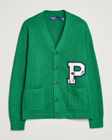 Mies | Vaatteet | Polo Ralph Lauren | Cotton Knitted Varsity Cardigan New Forest