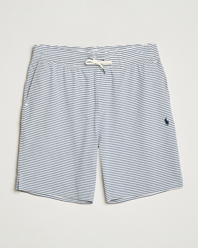 Mies |  | Polo Ralph Lauren | Brused Spa Jersey Striped Sweatshorts White/Blue