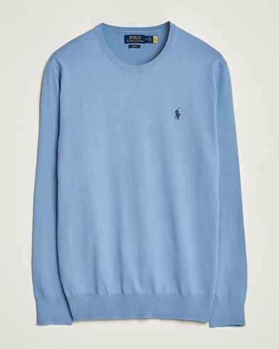 Mies | Neuleet | Polo Ralph Lauren | Cotton Crew Neck Sweater Channel Blue