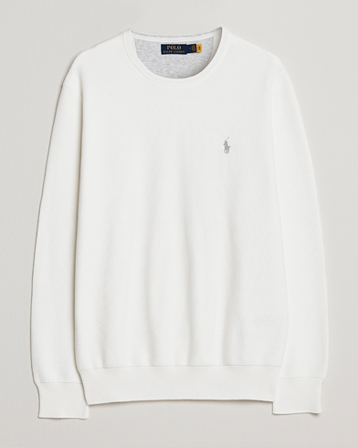 Mies |  | Polo Ralph Lauren | Textured Crew Neck Sweater Deckwash White