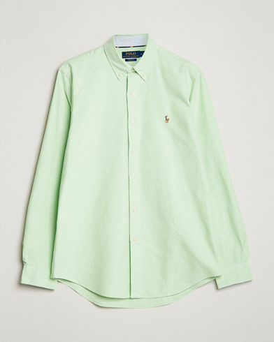 Mies |  | Polo Ralph Lauren | Custom Fit Oxford Button Down Shirt Oasis Green