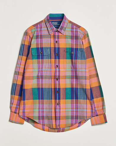 Mies |  | Polo Ralph Lauren | Madras Checked Shirt Orange/Purple