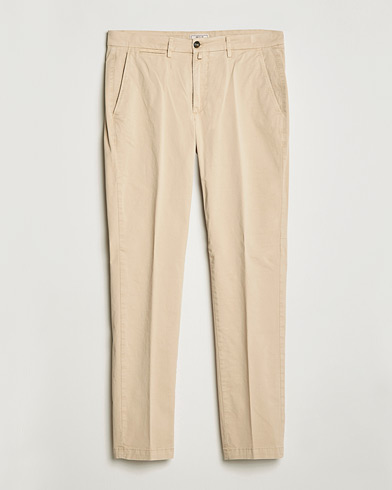 Mies | Chinot | Briglia 1949 | Tapered Fit Cotton Twill Stretch Chinos Beige