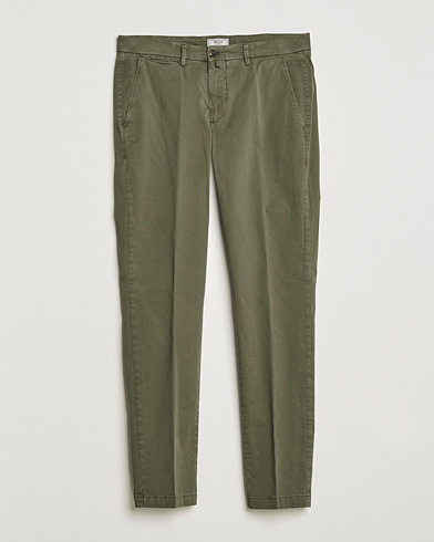 Mies | Vaatteet | Briglia 1949 | Tapered Fit Cotton Twill Stretch Chinos Olive