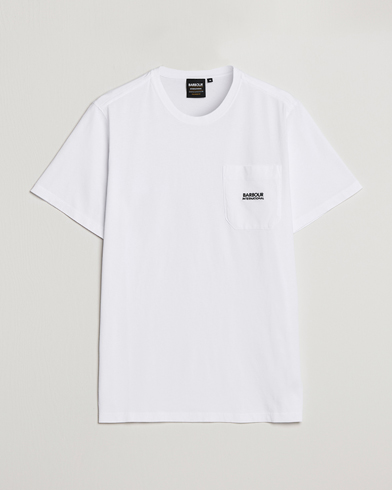 Mies |  | Barbour International | Radok Pocket Crew Neck T-Shirt White