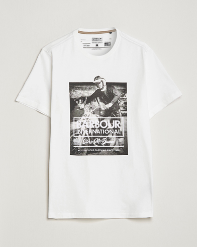 Mies |  | Barbour International | Morris Steve McQueen Crew Neck T-Shirt Whisper White