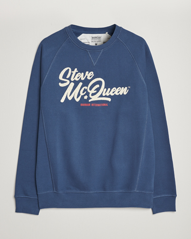Mies |  | Barbour International | Holtz Steve McQueen Crew Neck Sweatshirt Blue